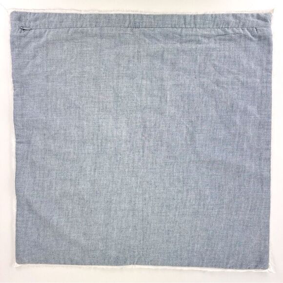 Pottery Barn Palm Embroidered Pillow Cover, Tropical Palm Leaf, Palm Tree - Picture 6 of 9